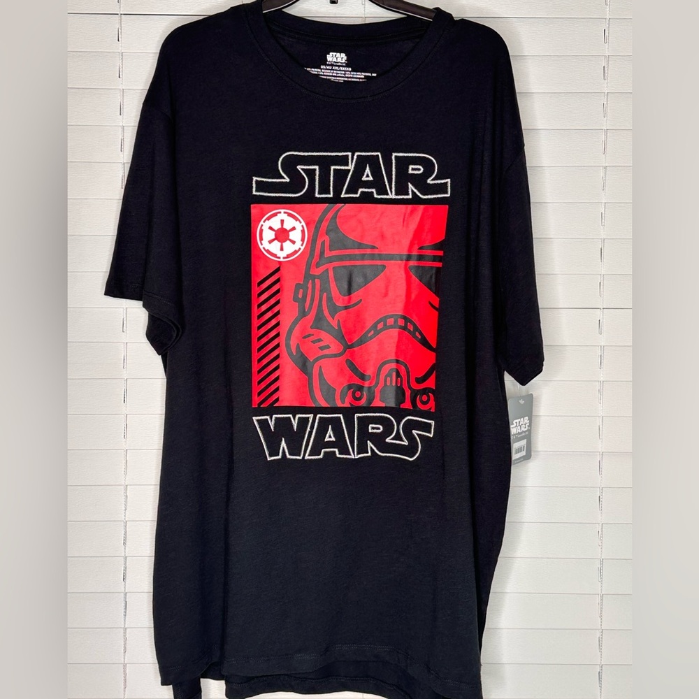 NWT Black Star Wars Stormtrooper graphic t-shirt size XXL